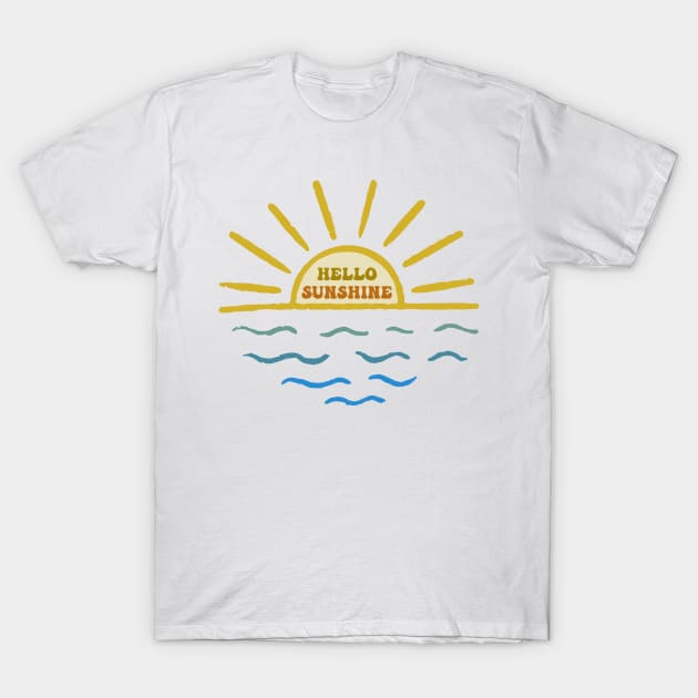 Hello Sunshine T-Shirt by CityNoir